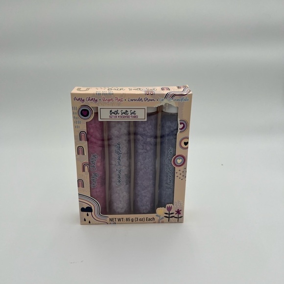 Bath salts set 4 scented tubes - Picture 4 of 8